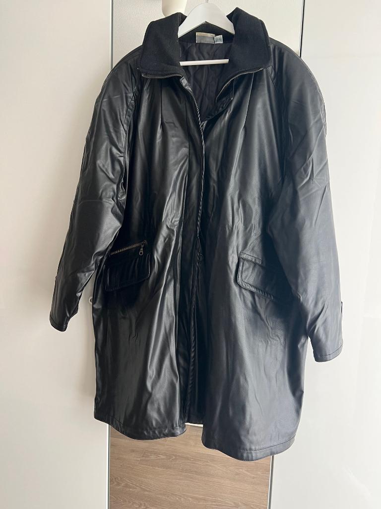 Nappa Dames jas maat 54-56, Ophalen of Verzenden, Zo goed als nieuw, Maat 46/48 (XL) of groter, Zwart