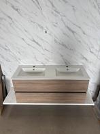 Badkamermeubel 120cm - grijs eiken- keramische wastafel, 100 tot 150 cm, Wltradingnl@outlook.com, Nieuw, Ophalen of Verzenden