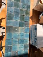 Zelliges Marokkaanse handgemaakte tegeltjes groen blauw, Doe-het-zelf en Verbouw, Tegels, Ophalen, Gebruikt, Minder dan 20 cm