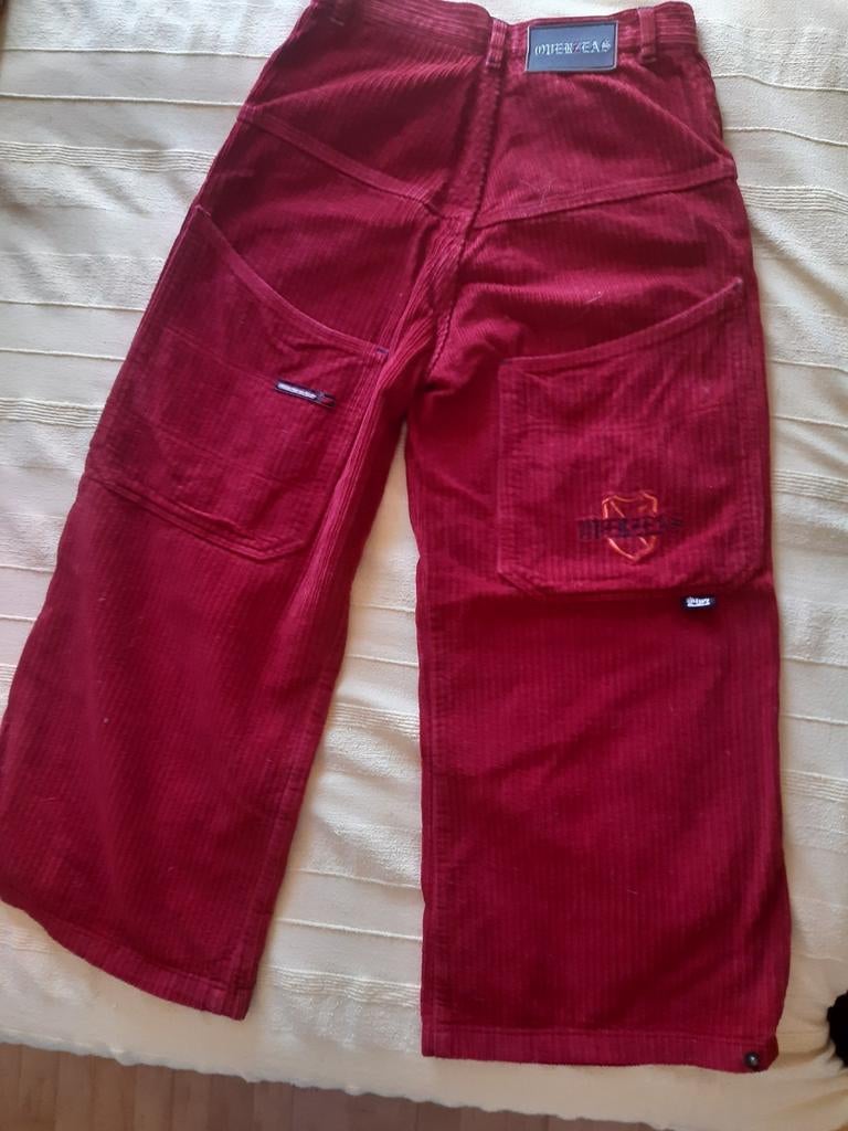 Wijde pijpenbroek 'Overseas', lengte 91, taille 74 cm, Ophalen, Overseas, Zo goed als nieuw, Maat 36 (S)