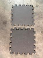 54 zachte kunststof tegels 32x32 cm, Ophalen, Gebruikt, Fitnessmat