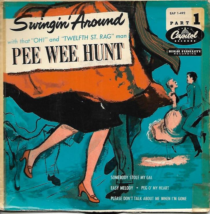 Pee Wee Hunt – Swingin' Around Part 1, Cd's en Dvd's, Vinyl Singles, Gebruikt, Single, Pop, 7 inch, Ophalen of Verzenden