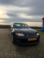 Saab 9-3 2.0 Turbo Aero Sport Sedan M5 2004 Zwart, Auto's, Voorwielaandrijving, 1998 cc, Beige, 4 cilinders