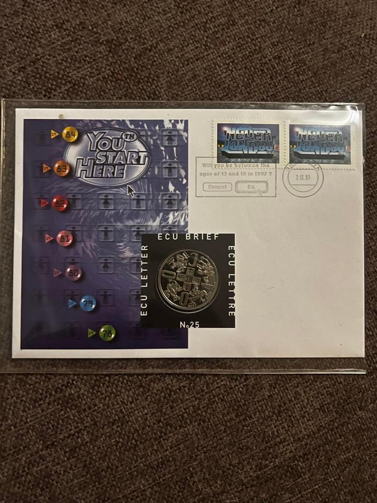 ECU Brief N25 - Jeugdtrends (1997), Postzegels en Munten, Ophalen of Verzenden, Overige typen
