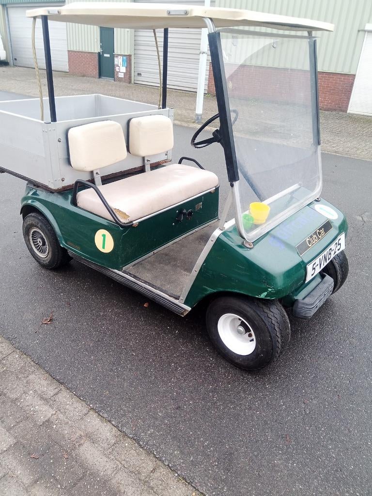Golfkar clubcar met laadbak, Sport en Fitness, Golf, Ophalen, Gebruikt, Golfkar