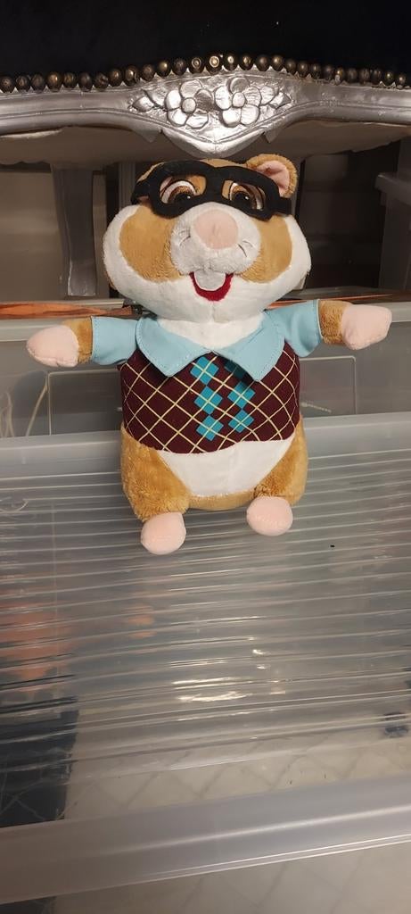 Albert heijn Hamster knuffel met bril en trui, Ophalen of Verzenden, Zo goed als nieuw, Overige typen