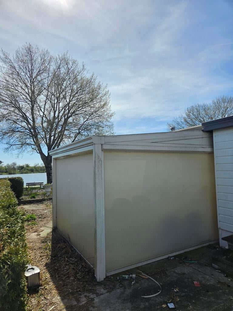 Overkapping 4x3 meter met 3 elektrische screens, Tuin en Terras, Overkappingen, Ophalen of Verzenden, Gebruikt, Veranda