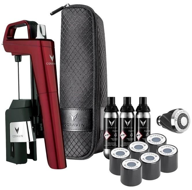 Coravin Timeless Six+ Bordeaux Rood - Complete Luxe Set, Verzamelen, Wijnen, Ophalen of Verzenden, Nieuw, Overige gebieden, Overige typen