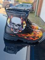 Stoere herenschoenen maat 45 - Skull & Vlammen, Ophalen of Verzenden, Nieuw, Zwart, Boots