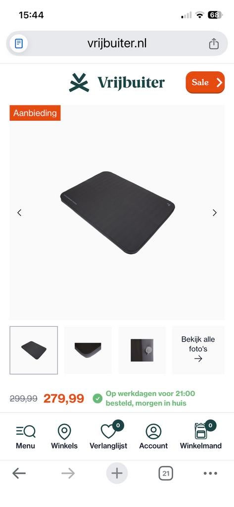 Zgan Redwood Stretch Limousine 15 Duo slaapmat, Ophalen of Verzenden, Zo goed als nieuw