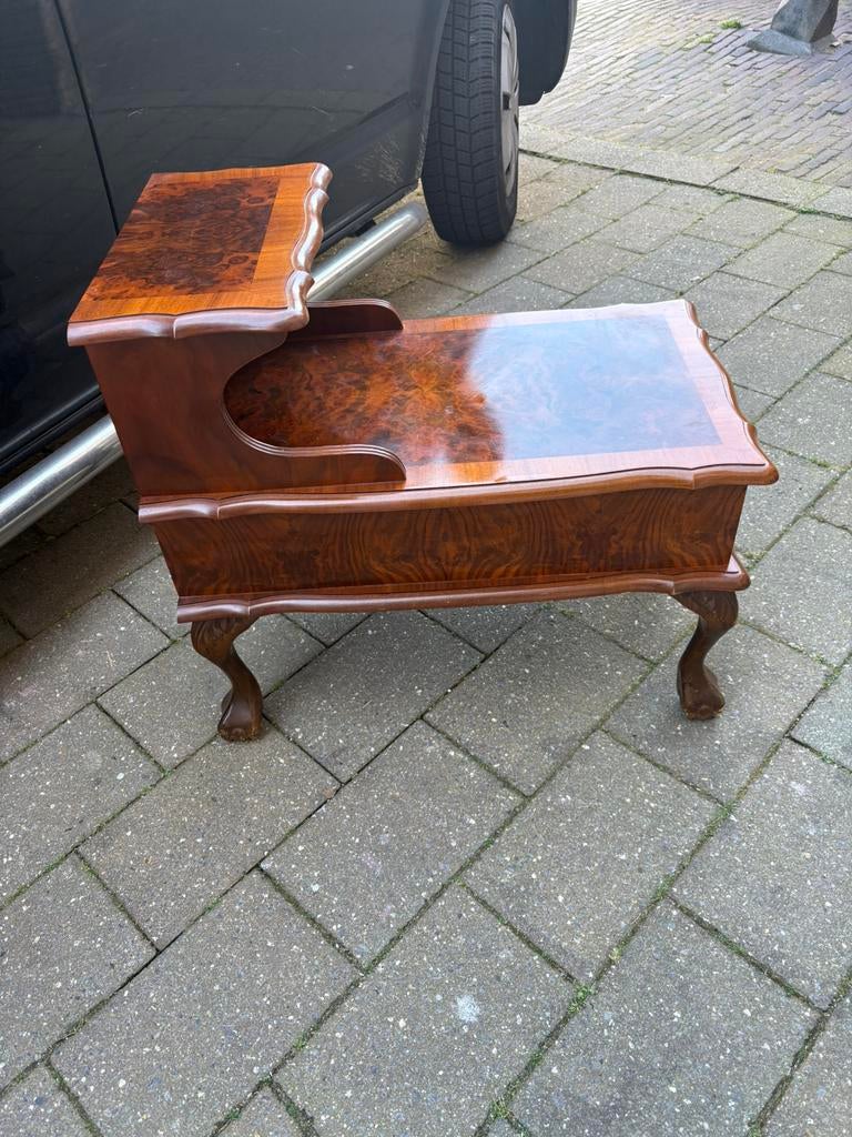 Antiek elegant klassiek telefoontafel, Ophalen of Verzenden