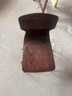 OBO Eromes - 7 Vintage houten kinder stoel met metalen poten, Ophalen, Gebruikt, Bruin, Eén