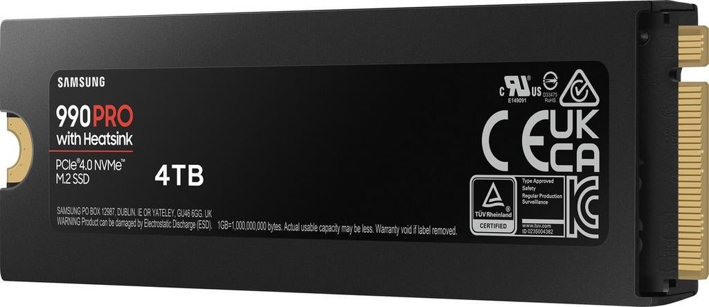 Samsung 990 Pro 4TB SSD met Heatsink (Uitstekende Staat), Computers en Software, Harde schijven, Intern, SSD, Ophalen of Verzenden