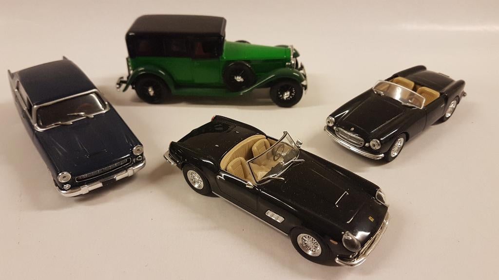 4 Ferrari Lancia Maserati Italiaanse modelauto's schaal 1:43, Ophalen of Verzenden, Nieuw, Auto, Overige merken