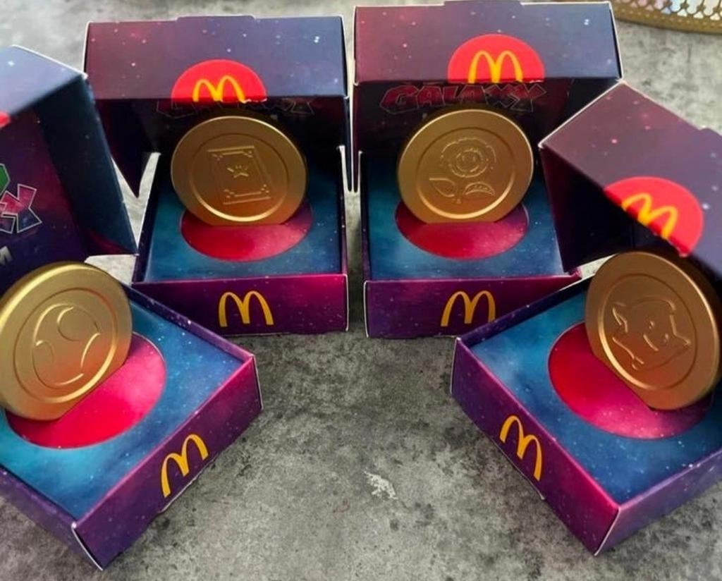 McDonald's Galaxy munten, Verzamelen, Speelgoed, Ophalen of Verzenden