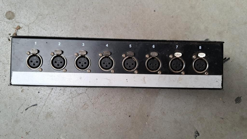 Breakout box Stairville met 8x XLR female 3polig inbouwdeel, Ophalen, Gebruikt, Apparatuur