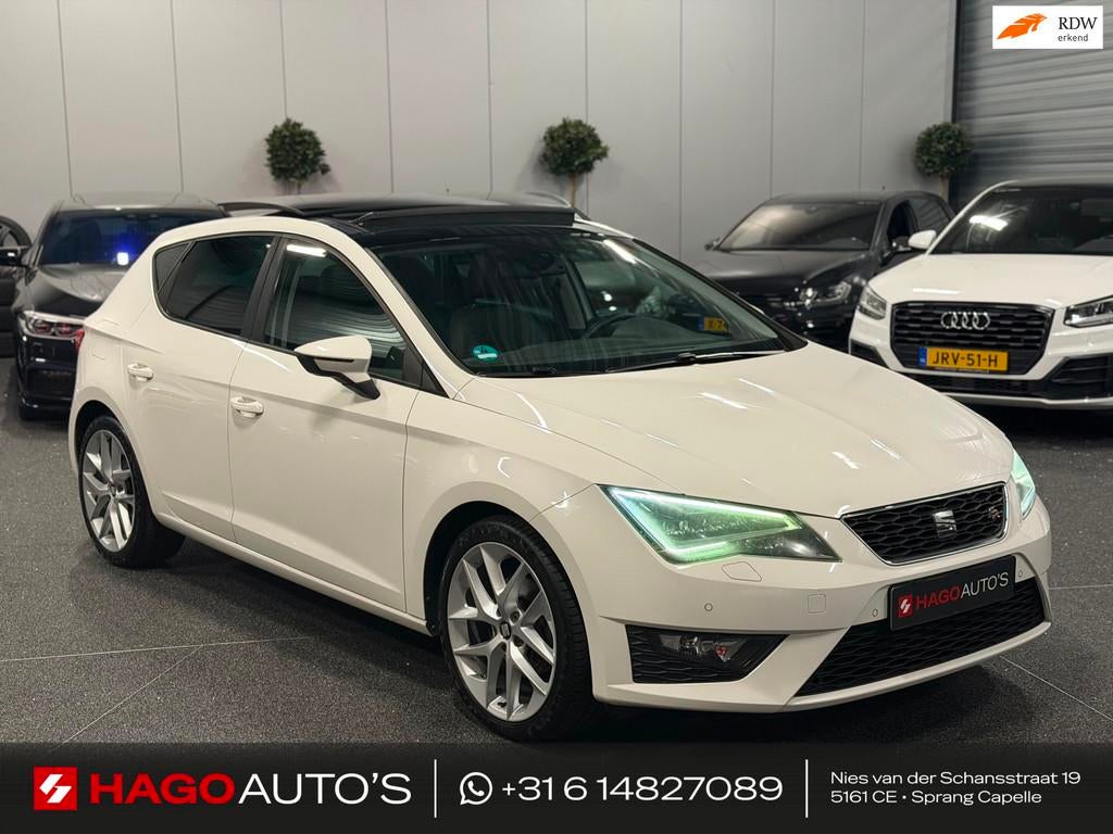Seat Leon 1.4 TSI FR LED/PANO/NAVI/CRUISE/HALF-LEDER/DCC/SEA, Voorwielaandrijving, Gebruikt, 4 cilinders, Leon