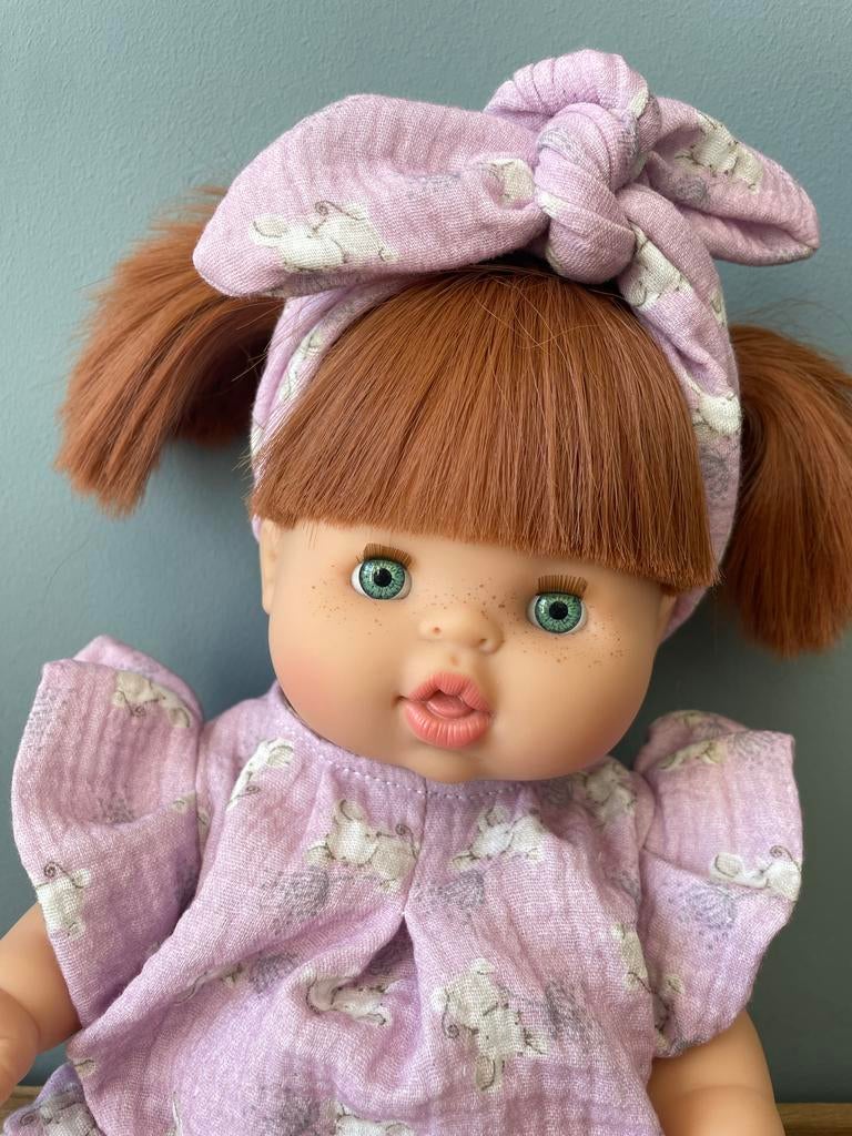 Minikane Gordi pop Gabrielle met kleding, Ophalen of Verzenden, Zo goed als nieuw, Babypop