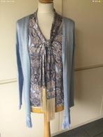 Senso, blouse met vestje, maat 38, Ophalen of Verzenden, Zo goed als nieuw, Maat 36 (S), Blauw