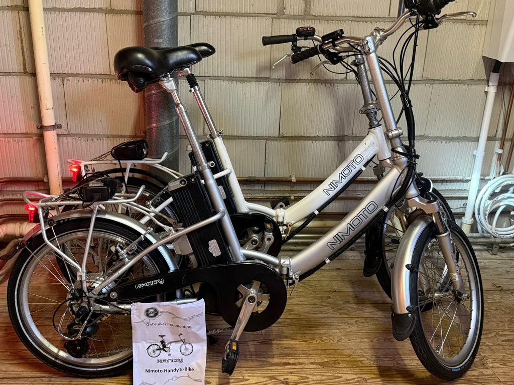 Elektrische vouwfietsen Nimoto set, Fietsen en Brommers, Fietsen | Vouwfietsen, Ophalen, 20 inch of meer, Versnellingen, Zo goed als nieuw