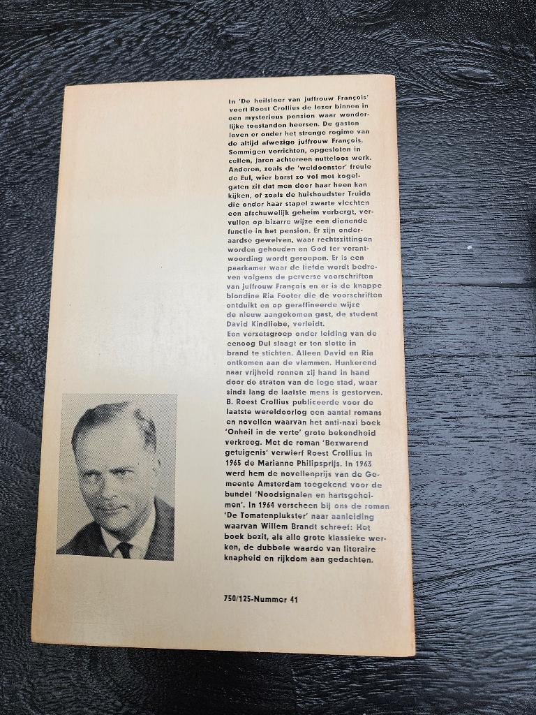 B Roest Crollius - heilsleer van juffrouw Francois, Boeken, Ophalen of Verzenden, Gelezen