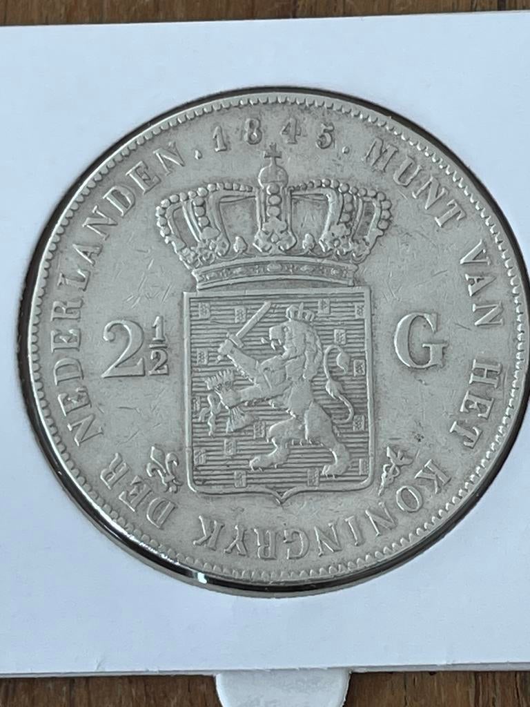 Rijksdaalder 1845 zfr, Verzenden, Koning Willem III, 2½ gulden