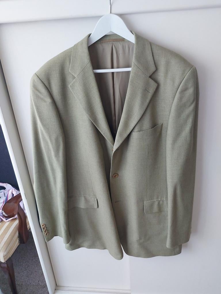 Stijlvol Heren Colber/Jasje - Beige/Groen, Onbekend, Beige, Overige maten, Ophalen of Verzenden