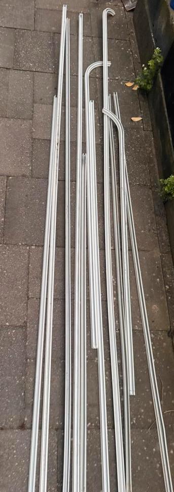 Gordijnrails alles graag in 1 koop, Doe-het-zelf en Verbouw, Metalen, Ophalen, Gebruikt