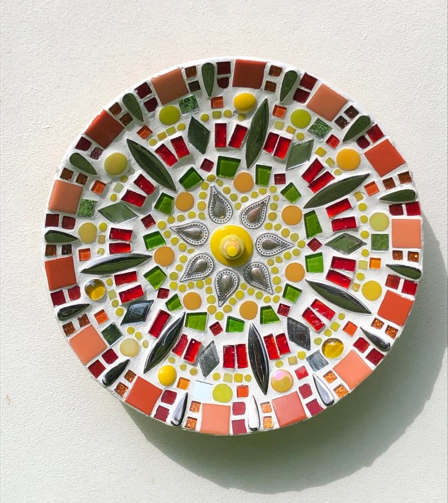 Handgemaakte mozaïek schaal - 30cm, Overige materialen, Schaal, Rond, Nieuw