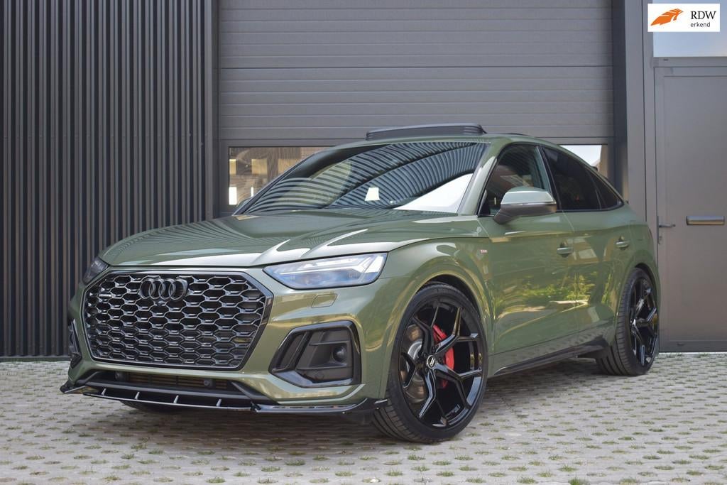 Audi Q5 Sportback 55 TFSI e S-Line Competittion Black Optic, Auto's, Audi, Automaat, Gebruikt, 4 cilinders, Bedrijf