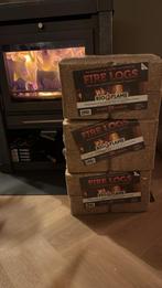 NIEUW - haard briketten blokken hout fire logs kachel, Ophalen of Verzenden