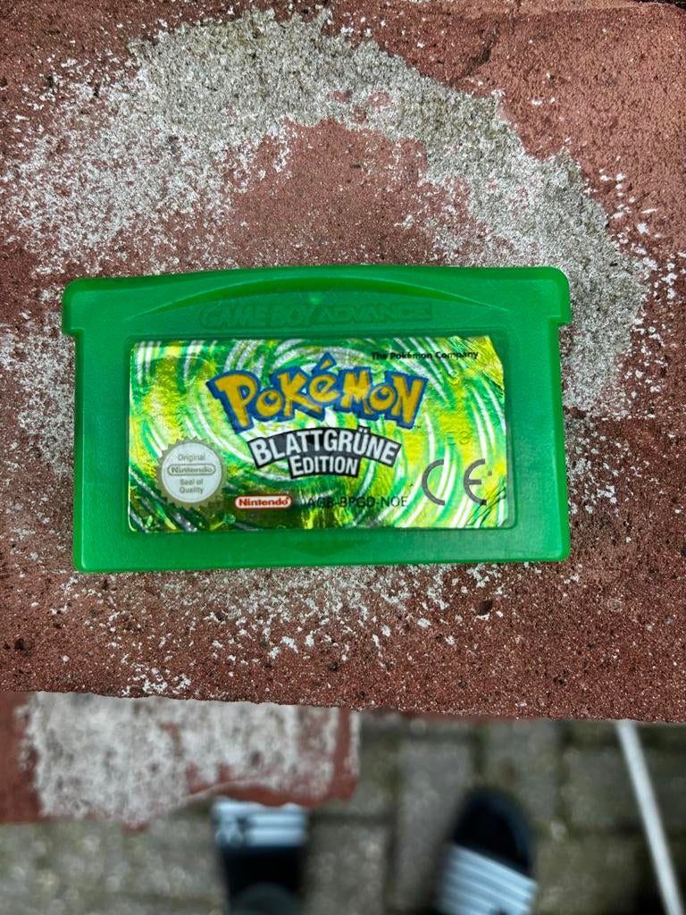 Pokémon LeafGreen (Blattgrüne Edition) GBA - Origineel, Gebruikt, 1 speler, Ophalen of Verzenden, Role Playing Game (Rpg)
