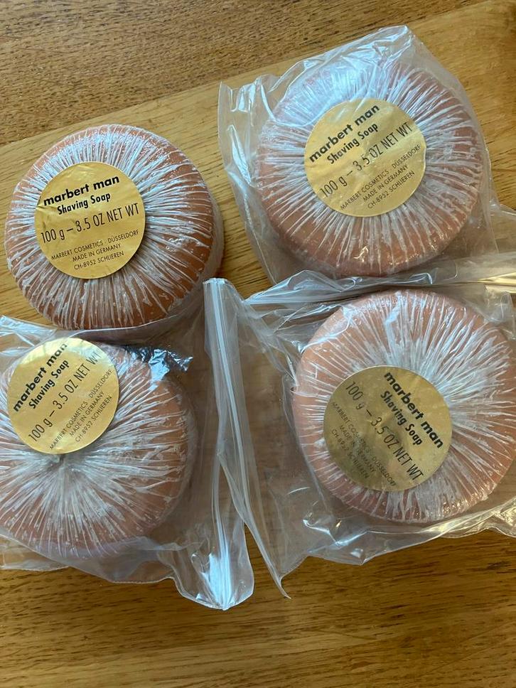 4 stuks vintage Marbert Man scheerzeep - nieuw in verpakking, Sieraden, Tassen en Uiterlijk, Uiterlijk | Lichaamsverzorging, Nieuw