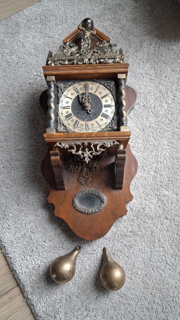 Antieke Klok met Gewichten, Antiek en Kunst, Antiek | Klokken, Ophalen