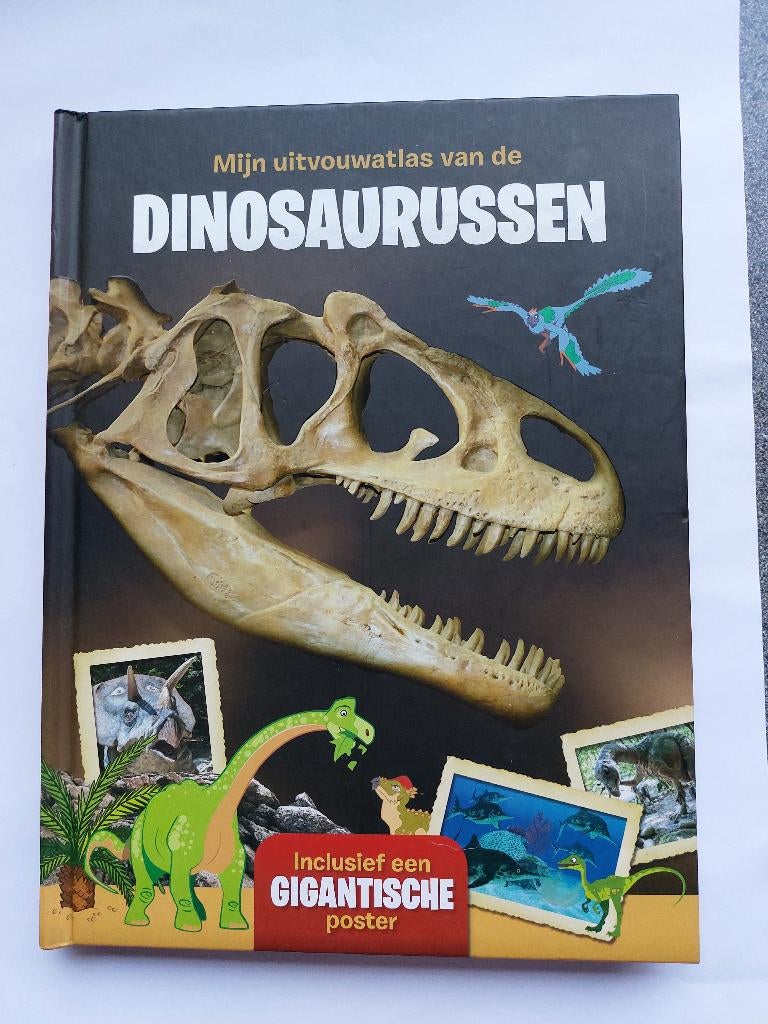 Mijn uitvouwatlas van de Dinosaurussen , met poster, NIEUW!, Boeken, Ophalen of Verzenden, Nieuw, Fictie algemeen