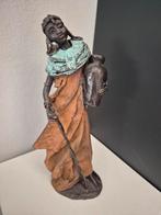 Marianne Houtkamp Bronsen Beeld - Afrikaanse Vrouw 30cm, Antiek en Kunst, Ophalen