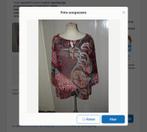 John Cabot transparant blouse maat M - driekwart mouw, John Cabot, Ophalen of Verzenden, Zo goed als nieuw, Maat 38/40 (M)