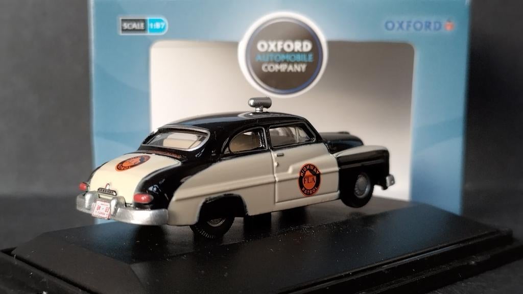 Mercury 1949 Florida Highway Patrol 1:87 Oxford Diecast Pol, Overige merken, Auto, Verzenden, Nieuw