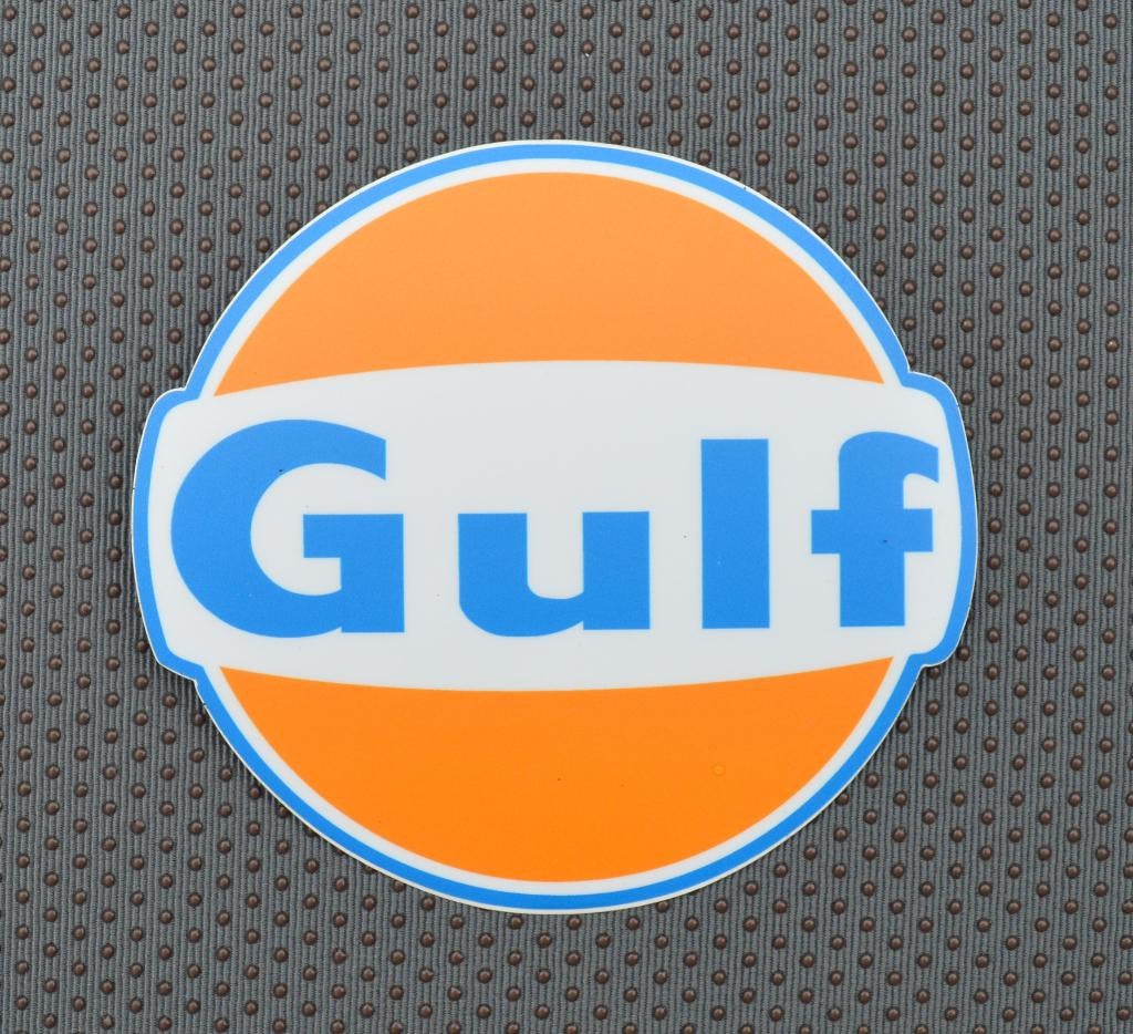 Gulf sticker | Porsche Le Mans Mini Cooper McLaren BMW, Verzenden, Nieuw, Auto's