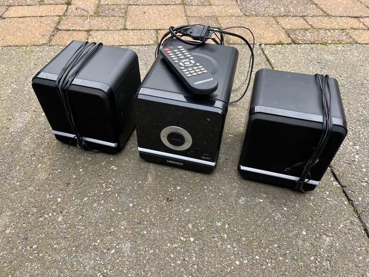 Medion Stereo-set met afstandsbediening en speakers, Audio, Tv en Foto, Stereo-sets, Gebruikt, Cd-speler, Tuner of Radio, Speakers