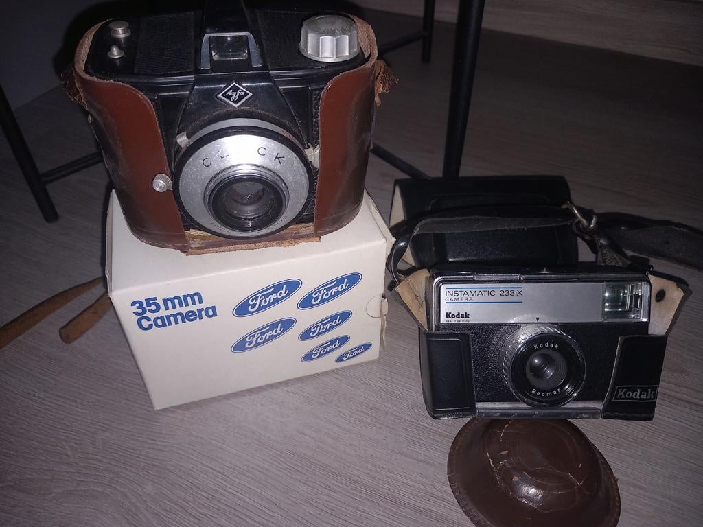 Agfa Clack , Kodak Instamatic 233 X en Ford camera's, Ophalen of Verzenden, Compact, Kodak