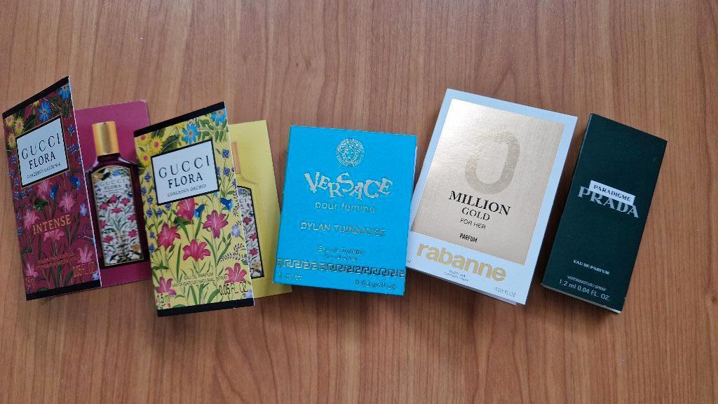 vijf stuks parfumsamples, Ophalen, Nieuw