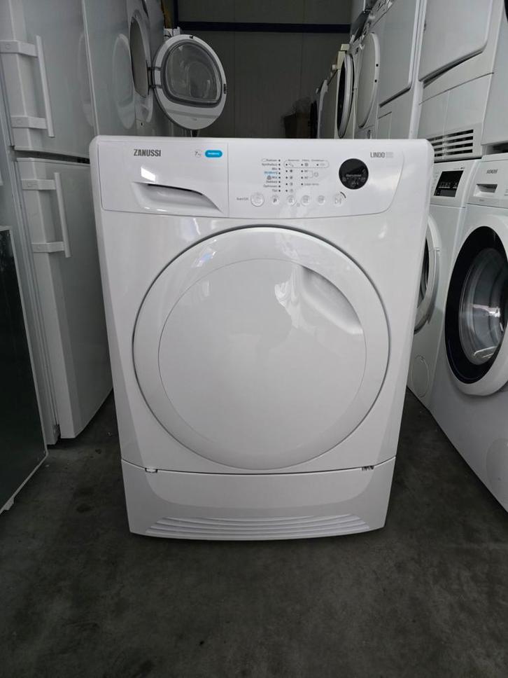 Keurige ruime Zanussi Lindo100 condensdroger! Garantie!🚚✅️, Witgoed en Apparatuur, Wasdrogers, Zo goed als nieuw, Condens, 6 tot 8 kg