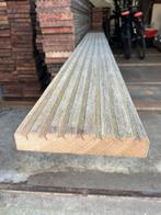 Hardhouten vlonderplanken 28 mm dik , totaal 17,5 m2, Ophalen, Zo goed als nieuw, Hout