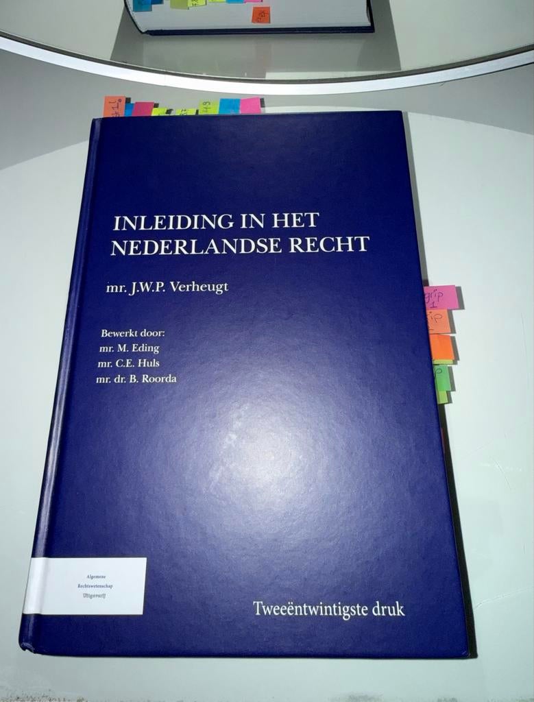 Inleiding in het Nederlandse Recht - 22e druk, Boeken, Studieboeken en Cursussen, Ophalen of Verzenden, Gamma, Gelezen, WO