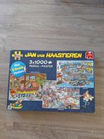 Drie Jan van Haasteren puzzels, Hobby en Vrije tijd, Ophalen of Verzenden, 500 t/m 1500 stukjes, Zo goed als nieuw, Legpuzzel