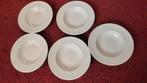 5 gebruikte Wedgwood Windsor diepe borden, Gebruikt, Ophalen of Verzenden, Bord(en), Wedgwood