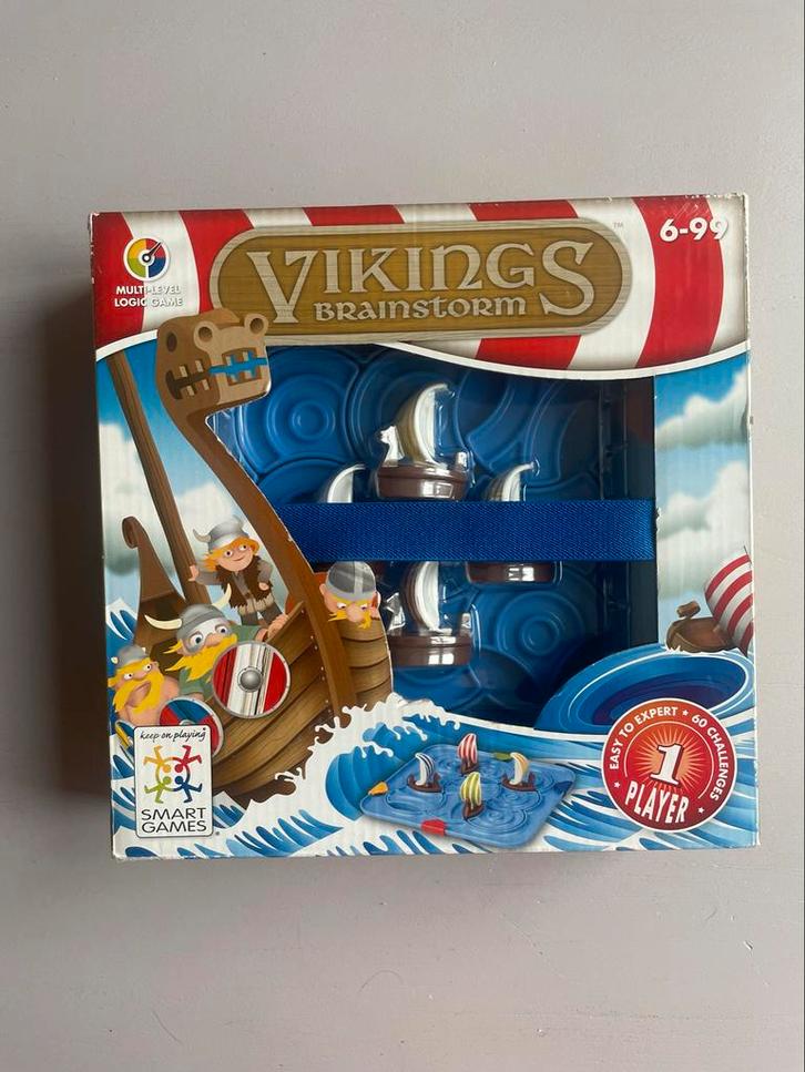 Smart Games: Vikings Brainstorm, Hobby en Vrije tijd, Gezelschapsspellen | Overige, Zo goed als nieuw, Een of twee spelers, Ophalen of Verzenden