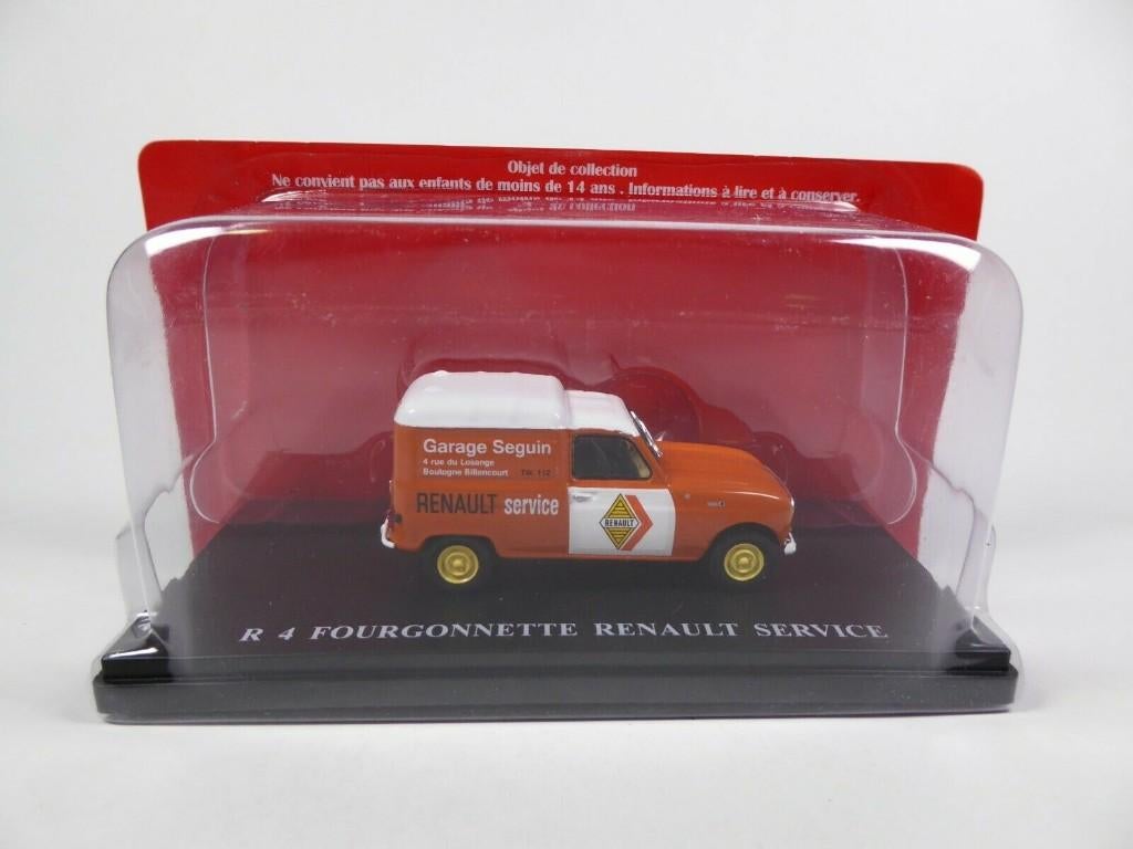 Atlas 1:43 Renault 4 Fourgonnette - Renault Service, oranje, Overige merken, -, Nieuw, Ophalen of Verzenden