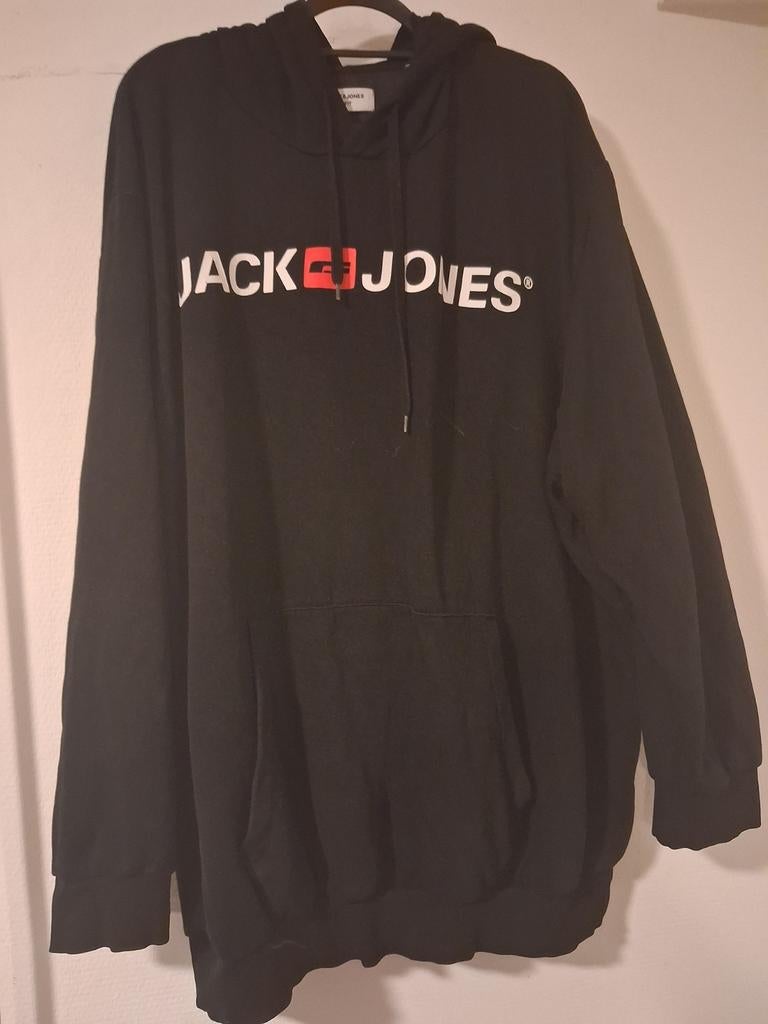 JACK & JONES HOODIE ZWART MAAT 6XL (NIEUW!!), Kleding | Heren, Grote Maten, Ophalen, Zwart, Trui of Vest, Jack&Jones